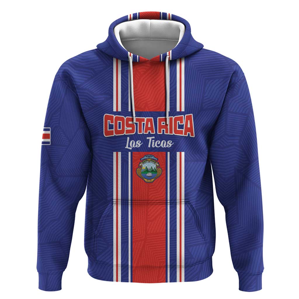 Custom Costa Rica Football Hoodie Vamos Ticos!