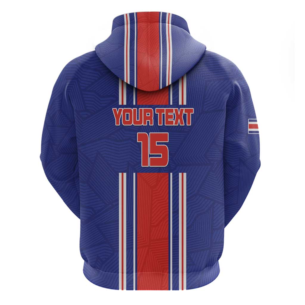 Custom Costa Rica Football Hoodie Vamos Ticos!