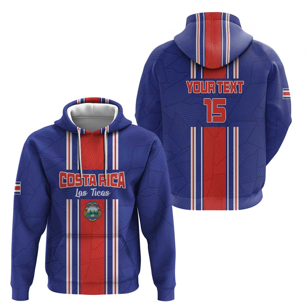 Custom Costa Rica Football Hoodie Vamos Ticos!