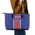 Custom Costa Rica Football Leather Tote Bag Vamos Ticos!