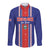 Custom Costa Rica Football Long Sleeve Button Shirt Vamos Ticos!