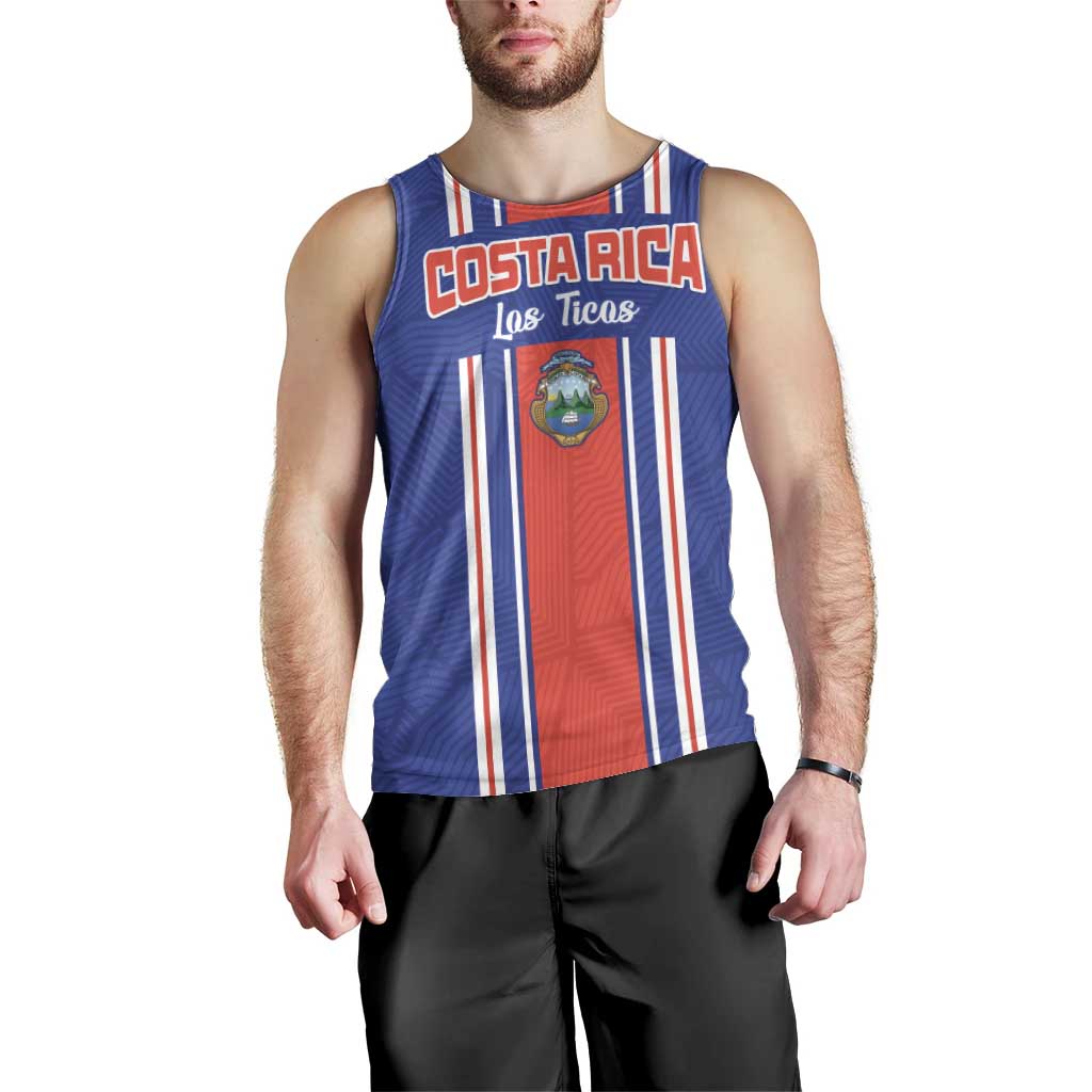 Custom Costa Rica Football Men Tank Top Vamos Ticos!