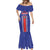 Custom Costa Rica Football Mermaid Dress Vamos Ticos!