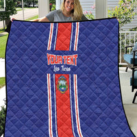 Custom Costa Rica Football Quilt Vamos Ticos!
