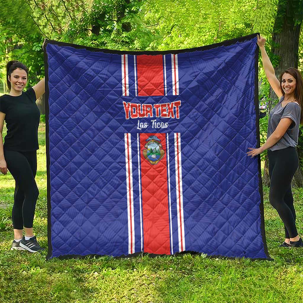 Custom Costa Rica Football Quilt Vamos Ticos!