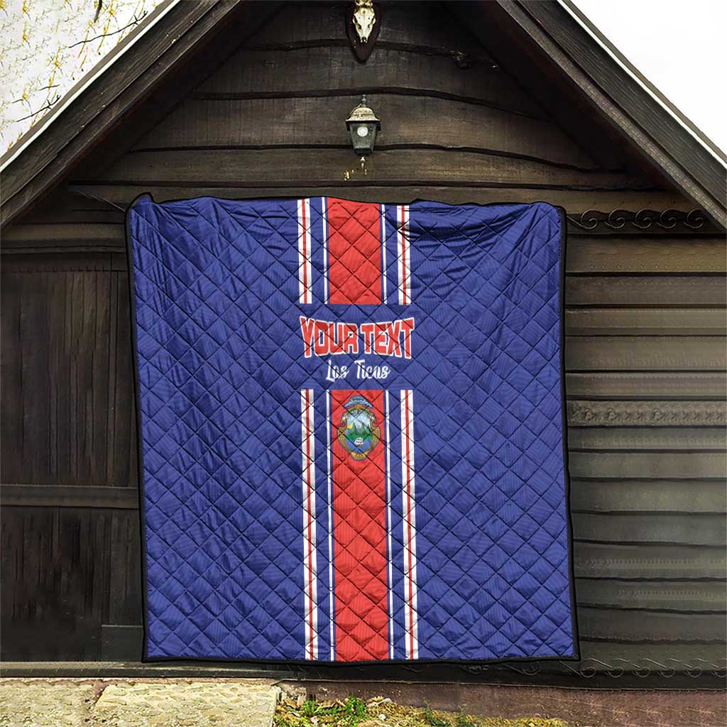 Custom Costa Rica Football Quilt Vamos Ticos!