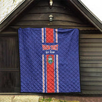 Custom Costa Rica Football Quilt Vamos Ticos!