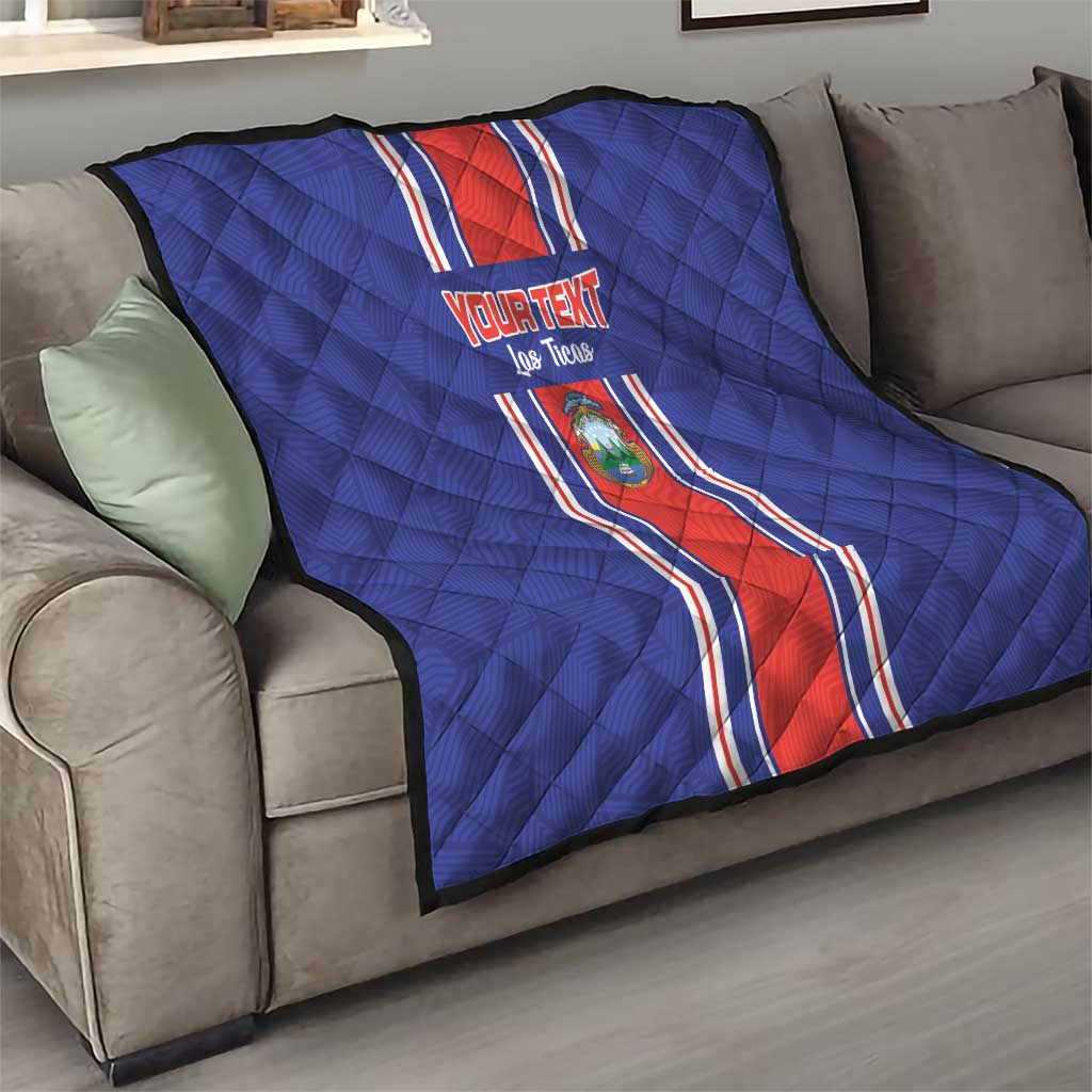 Custom Costa Rica Football Quilt Vamos Ticos!