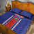 Custom Costa Rica Football Quilt Bed Set Vamos Ticos!
