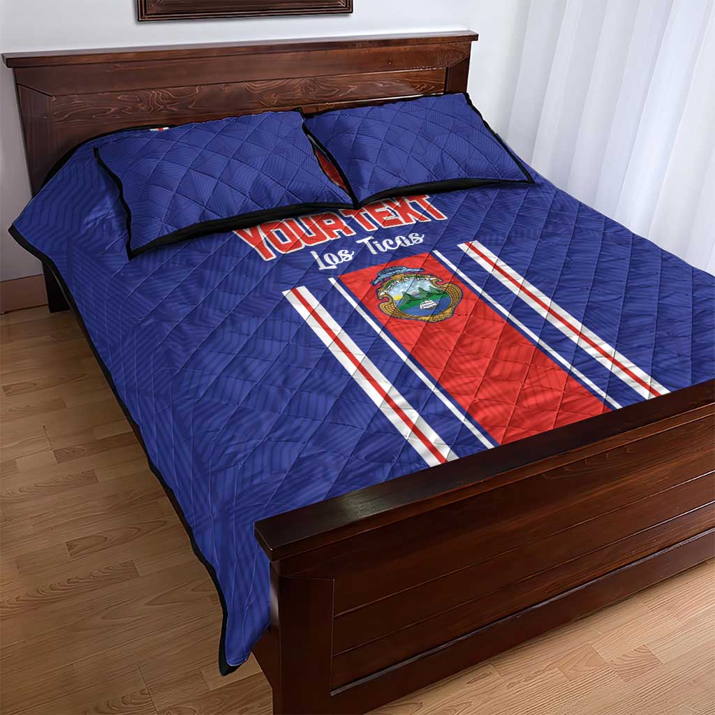 Custom Costa Rica Football Quilt Bed Set Vamos Ticos!