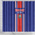 Custom Costa Rica Football Shower Curtain Vamos Ticos!