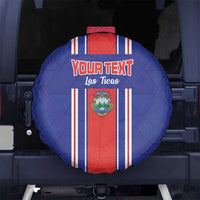 Custom Costa Rica Football Spare Tire Cover Vamos Ticos!