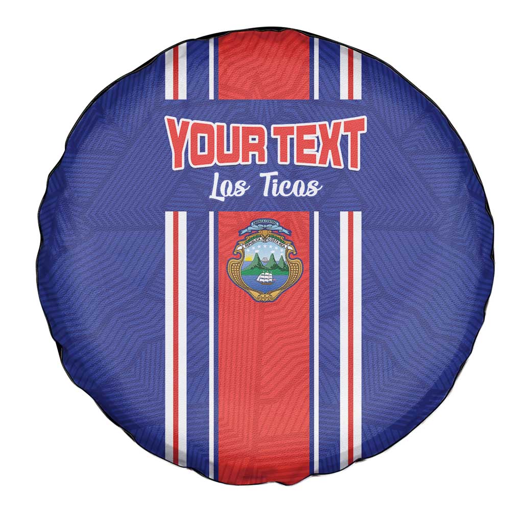 Custom Costa Rica Football Spare Tire Cover Vamos Ticos!