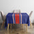 Custom Costa Rica Football Tablecloth Vamos Ticos!
