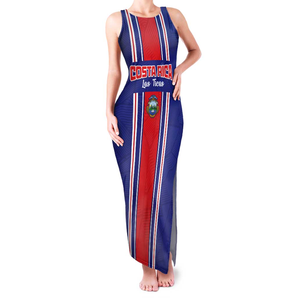 Custom Costa Rica Football Tank Maxi Dress Vamos Ticos!