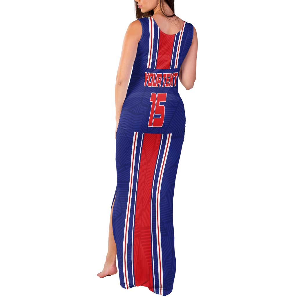Custom Costa Rica Football Tank Maxi Dress Vamos Ticos!