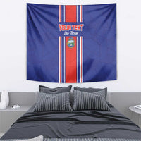 Custom Costa Rica Football Tapestry Vamos Ticos!