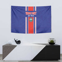 Custom Costa Rica Football Tapestry Vamos Ticos!