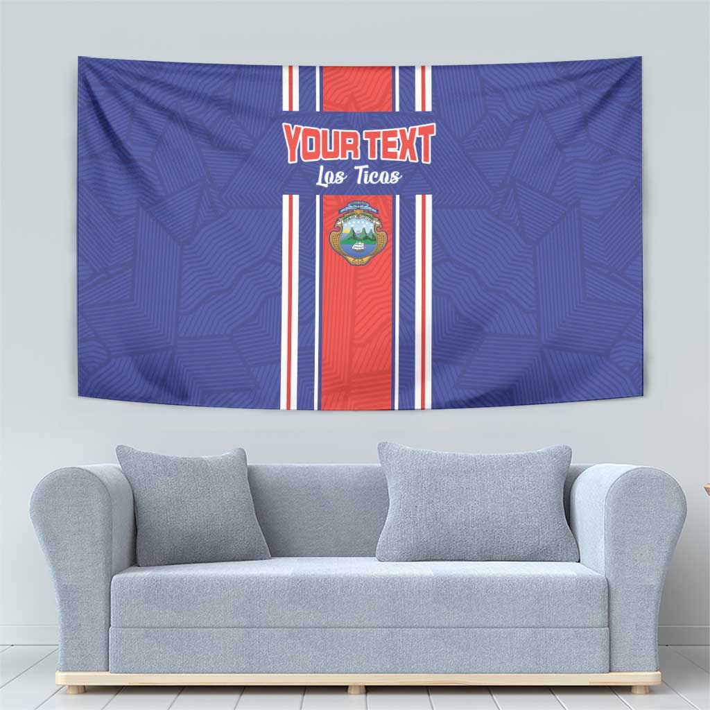 Custom Costa Rica Football Tapestry Vamos Ticos!
