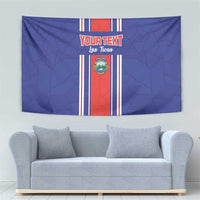 Custom Costa Rica Football Tapestry Vamos Ticos!