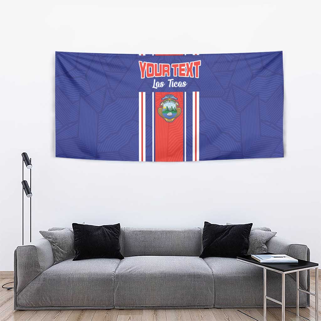 Custom Costa Rica Football Tapestry Vamos Ticos!