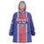Custom Costa Rica Football Wearable Blanket Hoodie Vamos Ticos!