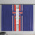 Custom Costa Rica Football Window Curtain Vamos Ticos!