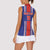 Custom Costa Rica Football Women Sleeveless Polo Shirt Vamos Ticos!