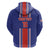 Custom Costa Rica Football Zip Hoodie Vamos Ticos!