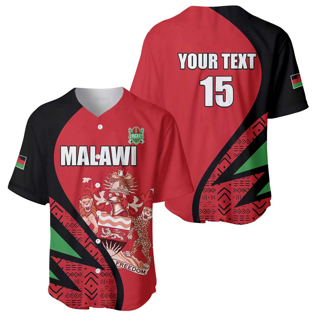 Custom Malawi Cricket Baseball Jersey Go Champions - Wonder Print Shop