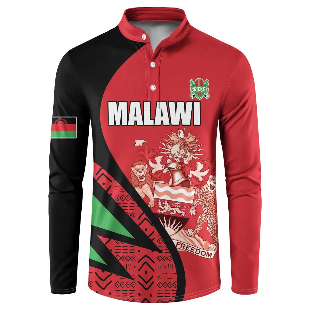 Custom Malawi Cricket Button Sweatshirt Go Champions - Wonder Print Shop