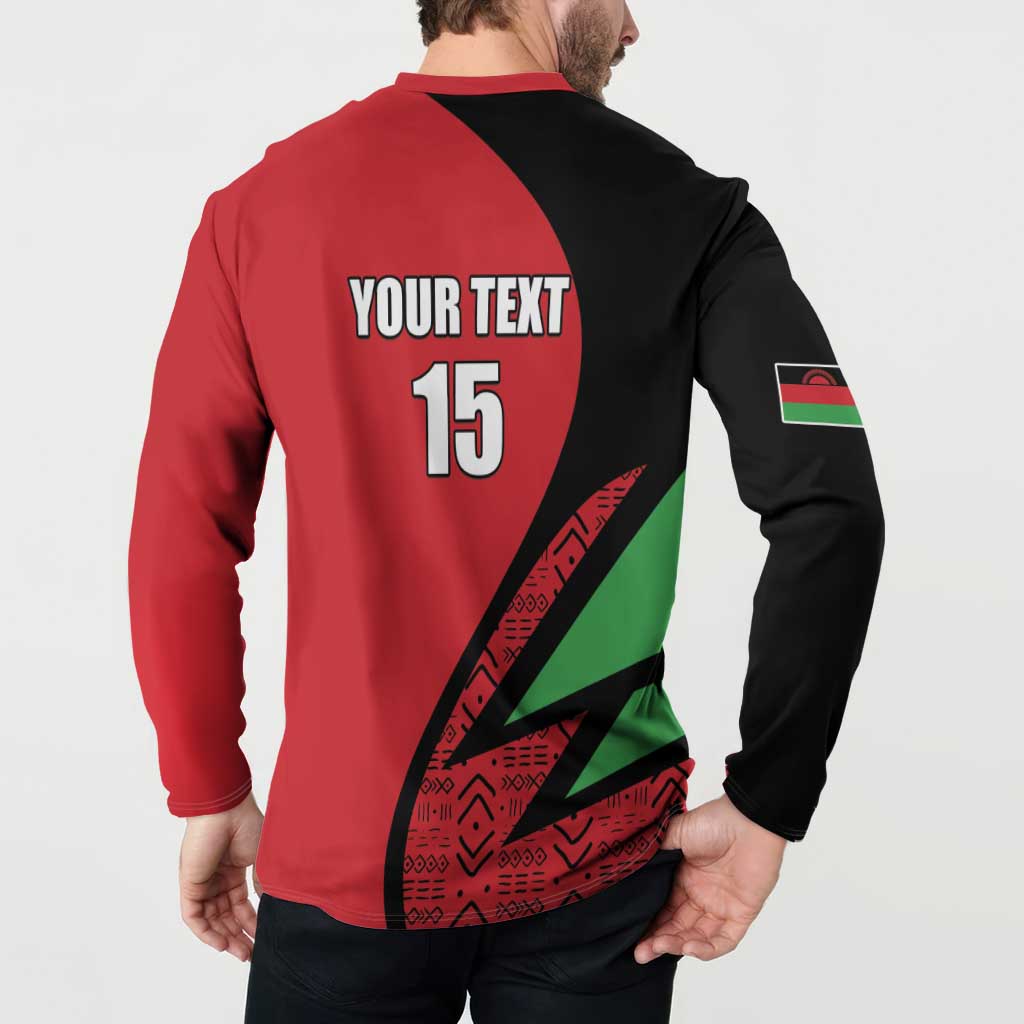 Custom Malawi Cricket Button Sweatshirt Go Champions - Wonder Print Shop