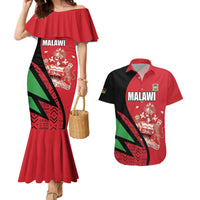 Custom Malawi Cricket Couples Matching Mermaid Dress and Hawaiian Shirt Go Champions - Wonder Print Shop