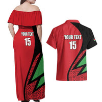 Custom Malawi Cricket Couples Matching Off Shoulder Maxi Dress and Hawaiian Shirt Go Champions - Wonder Print Shop