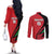 Custom Malawi Cricket Couples Matching Off The Shoulder Long Sleeve Dress and Long Sleeve Button Shirt Go Champions - Wonder Print Shop