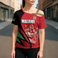 Custom Malawi Cricket Cross Shoulder Shirt Go Champions - Wonder Print Shop