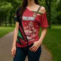 Custom Malawi Cricket Cross Shoulder Shirt Go Champions - Wonder Print Shop