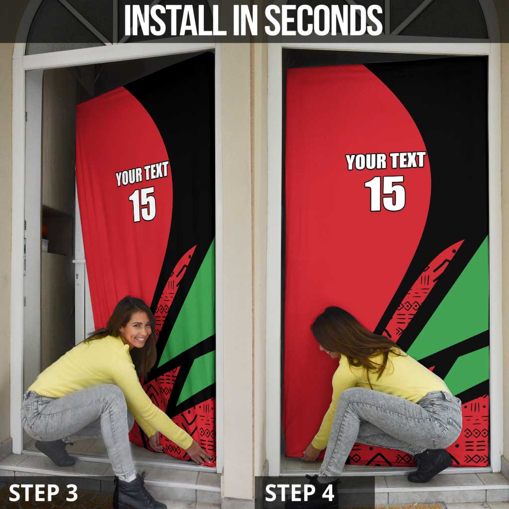 Custom Malawi Cricket Door Cover Go Champions - Wonder Print Shop