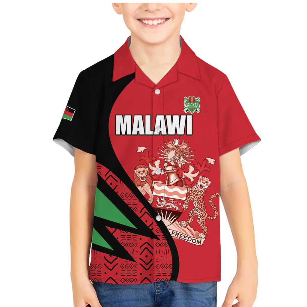 Custom Malawi Cricket Family Matching Mermaid Dress and Hawaiian Shirt Go Champions - Wonder Print Shop