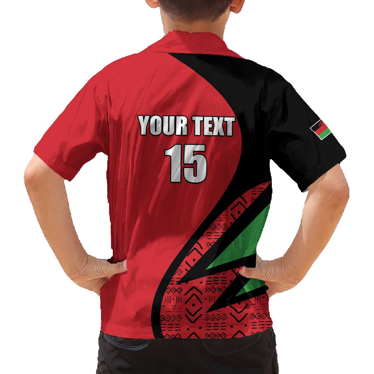 Custom Malawi Cricket Family Matching Off The Shoulder Long Sleeve Dress and Hawaiian Shirt Go Champions - Wonder Print Shop