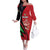 Custom Malawi Cricket Family Matching Off The Shoulder Long Sleeve Dress and Hawaiian Shirt Go Champions - Wonder Print Shop
