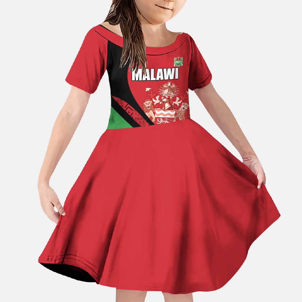 Custom Malawi Cricket Family Matching Off Shoulder Maxi Dress and Hawaiian Shirt Go Champions - Wonder Print Shop