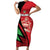 Custom Malawi Cricket Family Matching Short Sleeve Bodycon Dress and Hawaiian Shirt Go Champions - Wonder Print Shop