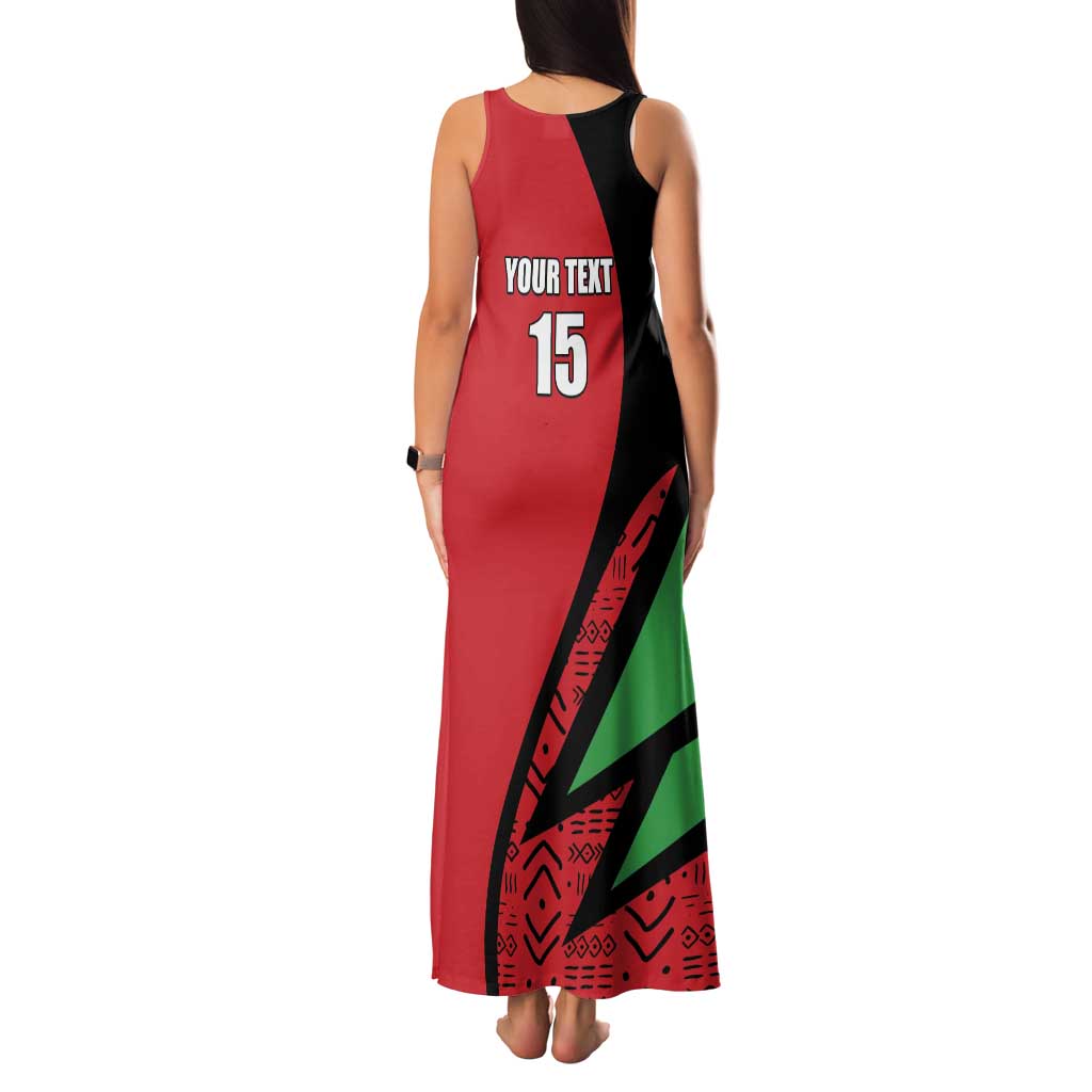 Custom Malawi Cricket Family Matching Tank Maxi Dress and Hawaiian Shirt Go Champions - Wonder Print Shop
