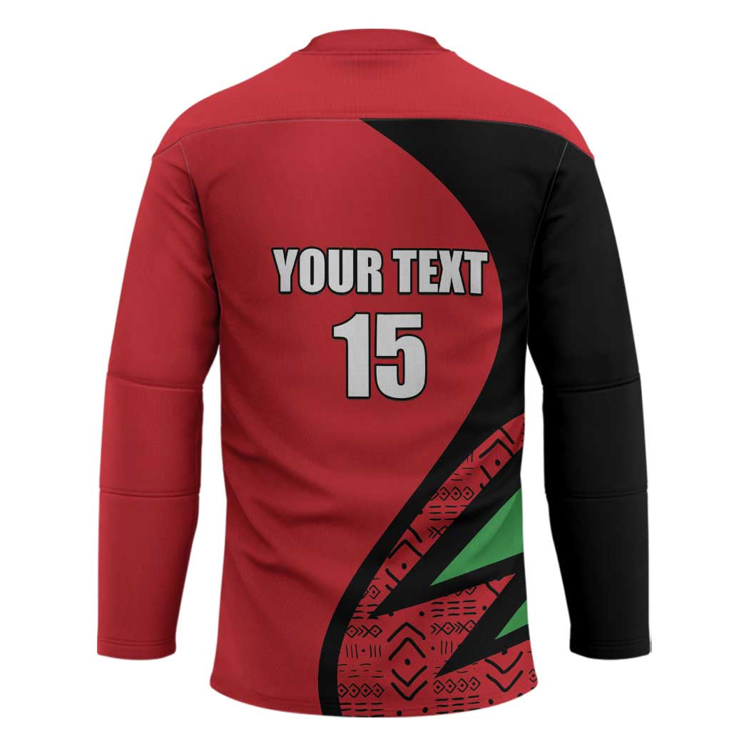 Custom Malawi Cricket Hockey Jersey Go Champions - Wonder Print Shop