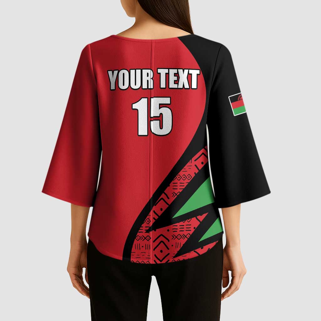 Custom Malawi Cricket Kimono Sleeve Blouse Go Champions - Wonder Print Shop