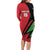 Custom Malawi Cricket Long Sleeve Bodycon Dress Go Champions - Wonder Print Shop