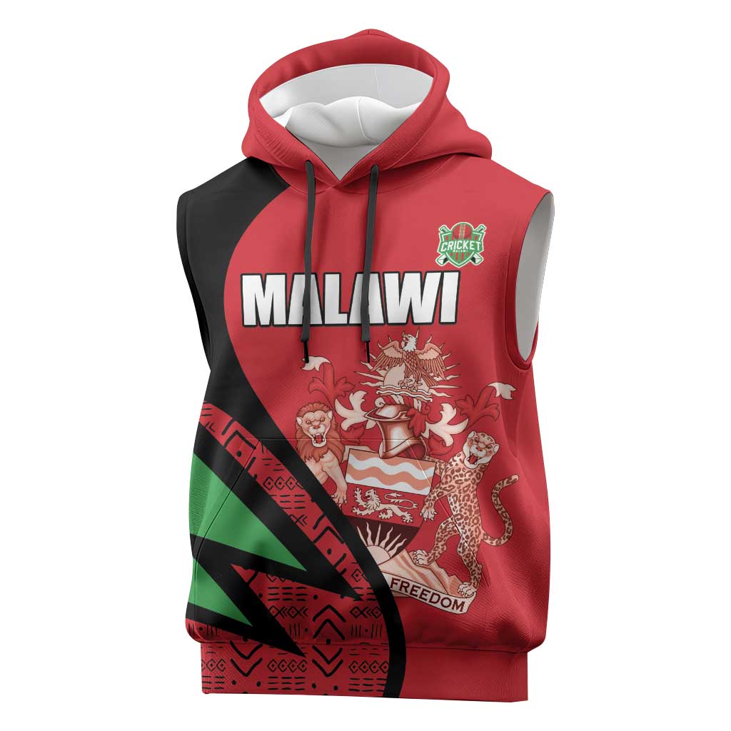 Custom Malawi Cricket Sleeveless Hoodie Go Champions - Wonder Print Shop