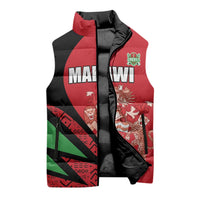 Custom Malawi Cricket Sleeveless Puffer Jacket Go Champions - Wonder Print Shop