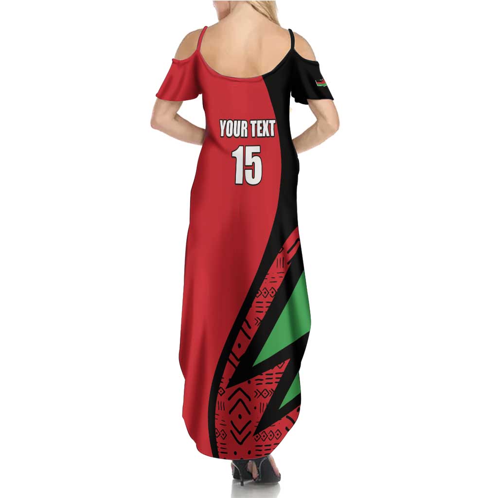 Custom Malawi Cricket Summer Maxi Dress Go Champions - Wonder Print Shop